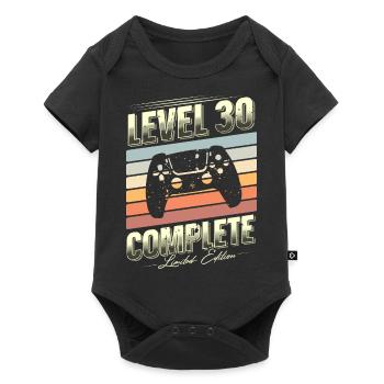 30th Birthday Level 30 Édition limitée complète - Body à manches courtes Premium Bébé - noir - Devant