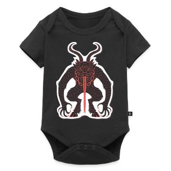 Krampus Anti-Weihnachtsdämon - Baby Premium Kurzarmbody - Schwarz - Vorne