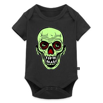 Halloween Zombie Head - Baby Premium short-sleeve bodysuit - black - Front