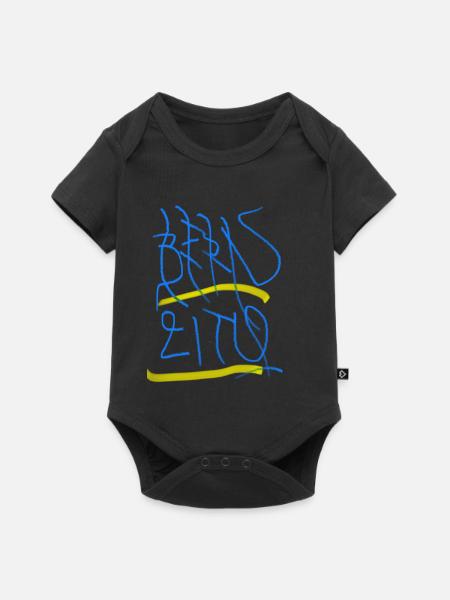 Bern City - Baby Premium Kurzarmbody - Schwarz