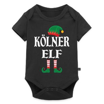 Kölner Elf - Baby Premium Kurzarmbody - Schwarz - Vorne