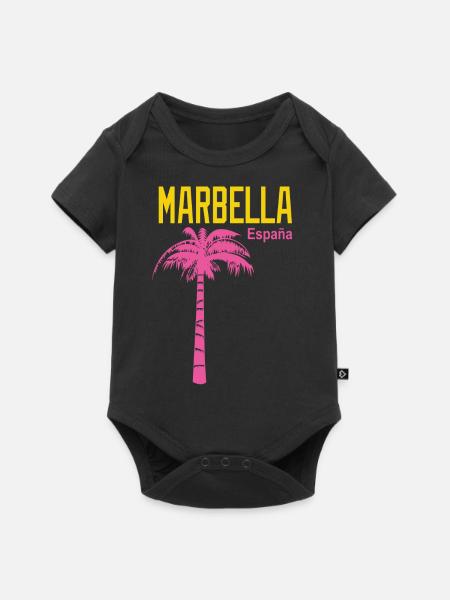 Marbella - Baby Premium Kurzarmbody - Schwarz