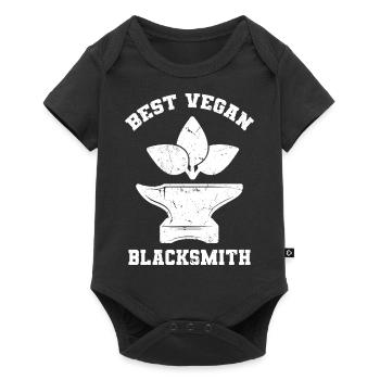 Forger végétalien - Body à manches courtes Premium Bébé - noir - Devant