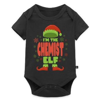 Chemist Christmas Elf - Baby Premium short-sleeve bodysuit - black - Front