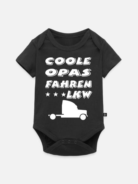 LKW - Baby Premium Kurzarmbody - Schwarz