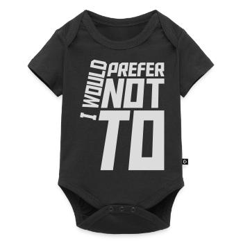 Je préfère ne pas - Body à manches courtes Premium Bébé - noir - Devant