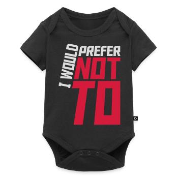Je préfère ne pas - Body à manches courtes Premium Bébé - noir - Devant
