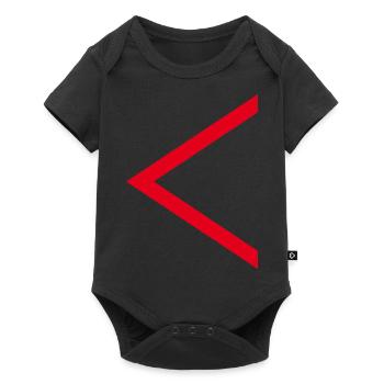 Red arrow - Baby Premium short-sleeve bodysuit - black - Front