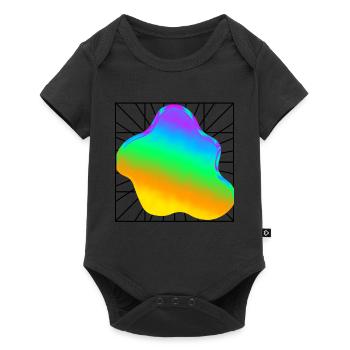 kleks farbe - Baby Premium Kurzarmbody - Schwarz - Vorne