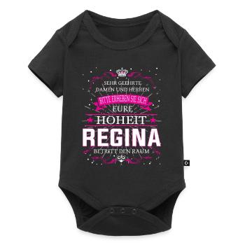 Eure Hoheit Regina betritt den Raum - Baby Premium Kurzarmbody - Schwarz - Vorne