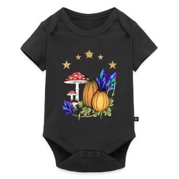 Pumpkins in Magic Land - Baby Premium short-sleeve bodysuit - black - Front