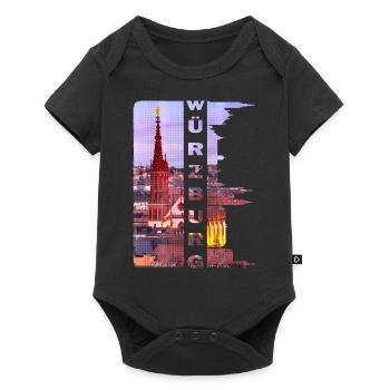 Würzburg Allemagne Ville Skyline Home Love - Body à manches courtes Premium Bébé - noir - Devant