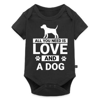 Hund Chien - Body à manches courtes Premium Bébé - noir - Devant
