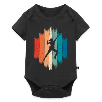 Alpiniste alpiniste cadeau escalade femme - Body à manches courtes Premium Bébé - noir - Devant