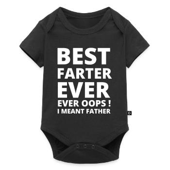 Best Farter Ever Oops I Meant Father - Baby Premium short-sleeve bodysuit - black - Front