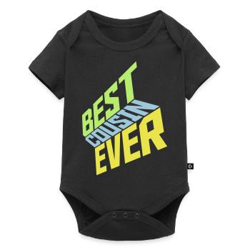 best cousin ever quote - Baby Premium short-sleeve bodysuit - black - Front