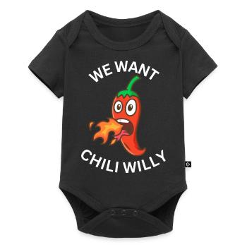 We Want Chili Willy - Baby Premium short-sleeve bodysuit - black - Front