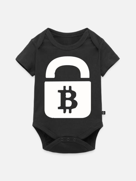 Bitcoin-Block - Baby Premium Kurzarmbody - Schwarz