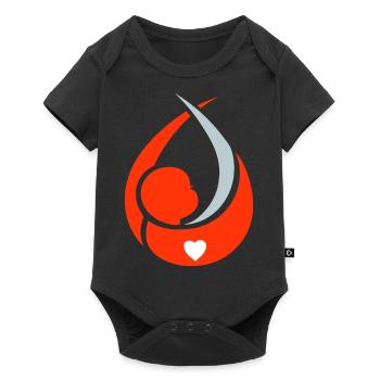 Grossesse Baby Shower Babyshower Garçon Fille - Body à manches courtes Premium Bébé - noir - Devant
