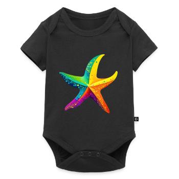 Etoile de mer / protect the oceans - Baby Premium short-sleeve bodysuit - black - Front