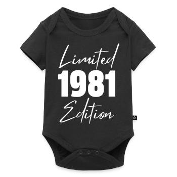 1981 Limited Edition - Baby Premium Kurzarmbody - Schwarz - Vorne