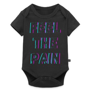 Feel The Pain - Baby Premium short-sleeve bodysuit - black - Front