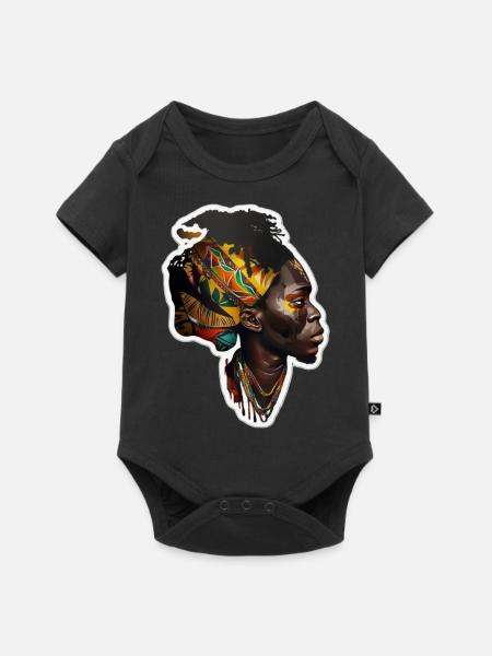 Schwarzafrikanischer Mann - Baby Premium Kurzarmbody - Schwarz