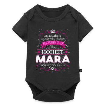 Eure Hoheit Mara betritt den Raum - Baby Premium Kurzarmbody - Schwarz - Vorne