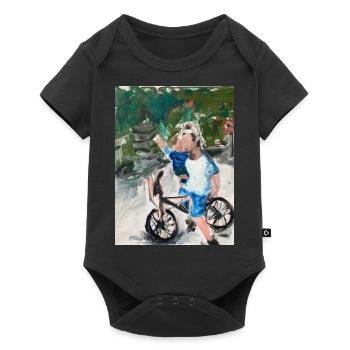 Together/ Zusammen - Baby Premium short-sleeve bodysuit - black - Front
