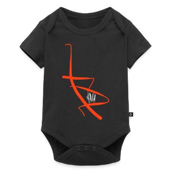 Fischerhut Basel - Baby Premium Kurzarmbody - Schwarz - Vorne