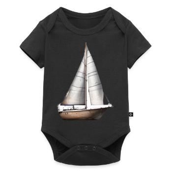 Sailing, Sailing, Sailboat, Sailor, Sailing Ship - Baby Premium short-sleeve bodysuit - black - Front