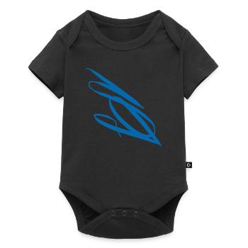 Le S bleu - Body à manches courtes Premium Bébé - noir - Devant