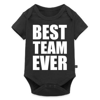 Best team ever - Baby Premium short-sleeve bodysuit - black - Front