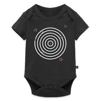 Zielscheibe2 - Baby Premium Kurzarmbody - Schwarz - Vorne