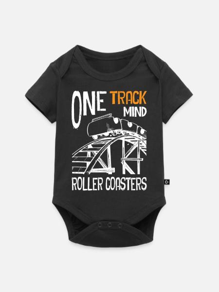 One Track Mind Roller Coaster - Baby Premium Kurzarmbody - Schwarz