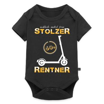 Rentner Pensionär Opa - Baby Premium Kurzarmbody - Schwarz - Vorne