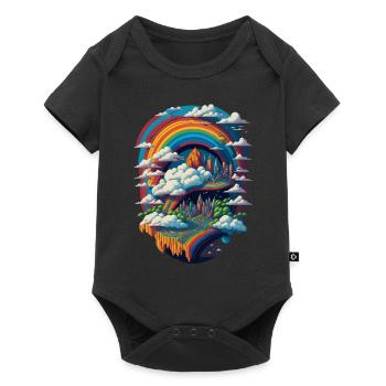 Rainbow City Pride LGBT LGBTQ - Baby Premium short-sleeve bodysuit - black - Front