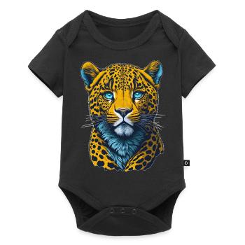 Leopard I Big Cat of the African Savannah I Gift - Baby Premium short-sleeve bodysuit - black - Front