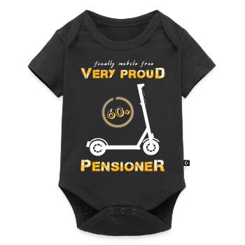 Pensioner pension mobile - Baby Premium short-sleeve bodysuit - black - Front