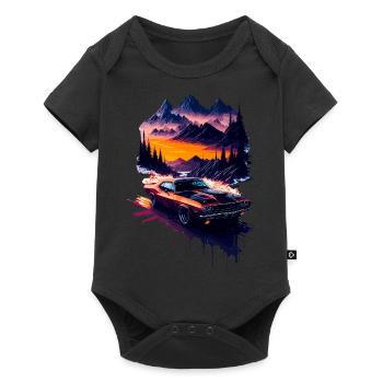 Classic sports car - Baby Premium short-sleeve bodysuit - black - Front