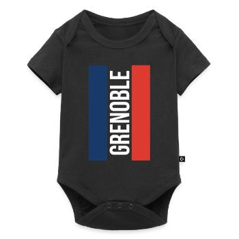 Fashionable Grenoble souvenir - Baby Premium short-sleeve bodysuit - black - Front