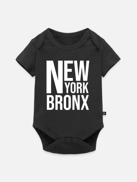 New York Bronx Souvenir - Baby Premium Kurzarmbody - Schwarz