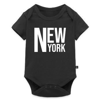 Le t-shirt classique de New York - Body à manches courtes Premium Bébé - noir - Devant