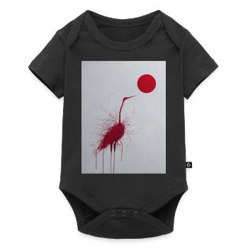Crane sun - Baby Premium short-sleeve bodysuit - black - Front