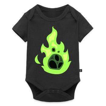 green fireball - Baby Premium short-sleeve bodysuit - black - Front