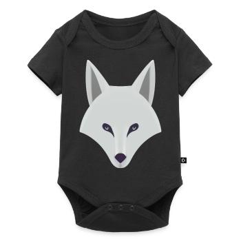 STYLIZED SAND FOX - Baby Premium short-sleeve bodysuit - black - Front