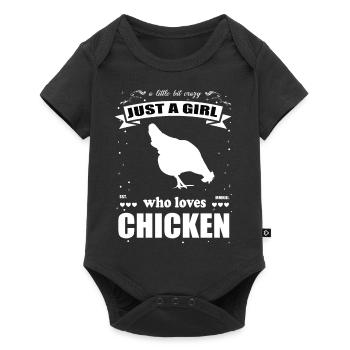 Just a Girl Who Loves Chickens Outfit - Baby Premium short-sleeve bodysuit - black - Front