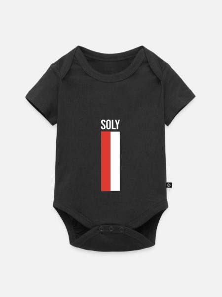 Soly Solothurn Soly - Baby Premium Kurzarmbody - Schwarz
