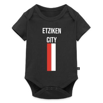 Ville d’Etziken - Body à manches courtes Premium Bébé - noir - Devant