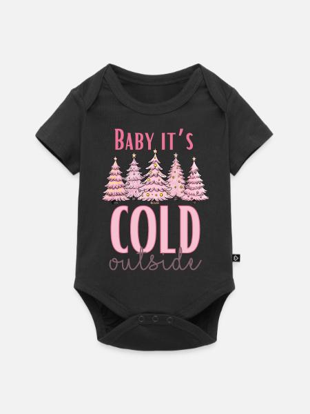 Baby it’s cold outside - Baby Premium Kurzarmbody - Schwarz